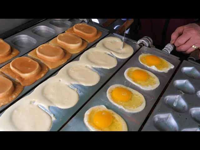 1000원 오리지날 계란빵,365일 장사하는 집 / $1 original egg bread - korean street food / 한국 길거리 음식 / 서울 신설동역